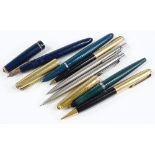 7 Parker pens and pencils
