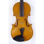 A good quality Italian violin by Luigi Bertelli, made in Verona circa 1930, body length 36cm, with