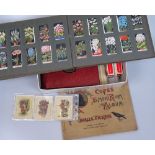 Albums of cigarette cards etc