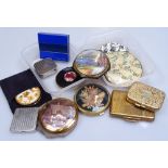 A collection of Vintage compacts