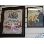 An original printed and gilded advertising sign for Batsford & Sons Persian Liquid Hair Dye, oak-