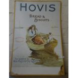 A Victorian Hovis printed card advertising board, height 28"