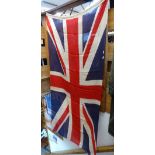 A Vintage fabric Union Jack, length 66"