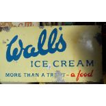 3 Vintage ice cream advertising signs, largest height 24"