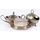 3 Victorian electroplate spoon warmers