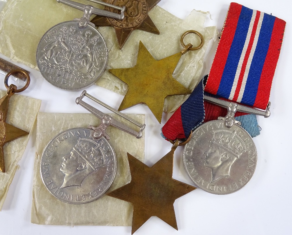 5 Second World War medals with Africa clasp, ribbons and papers, and 3 boxed Second War Period - Image 3 of 3