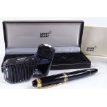 A Mont Blanc Meisterstuck 75th Anniversary Edition fountain pen, boxed with ink