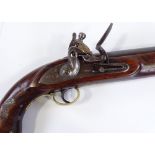 A flintlock pistol stamped Manton & Co