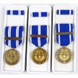 3 NATO Service medals, former Yugoslavia, Kosovo and ISAF (3)