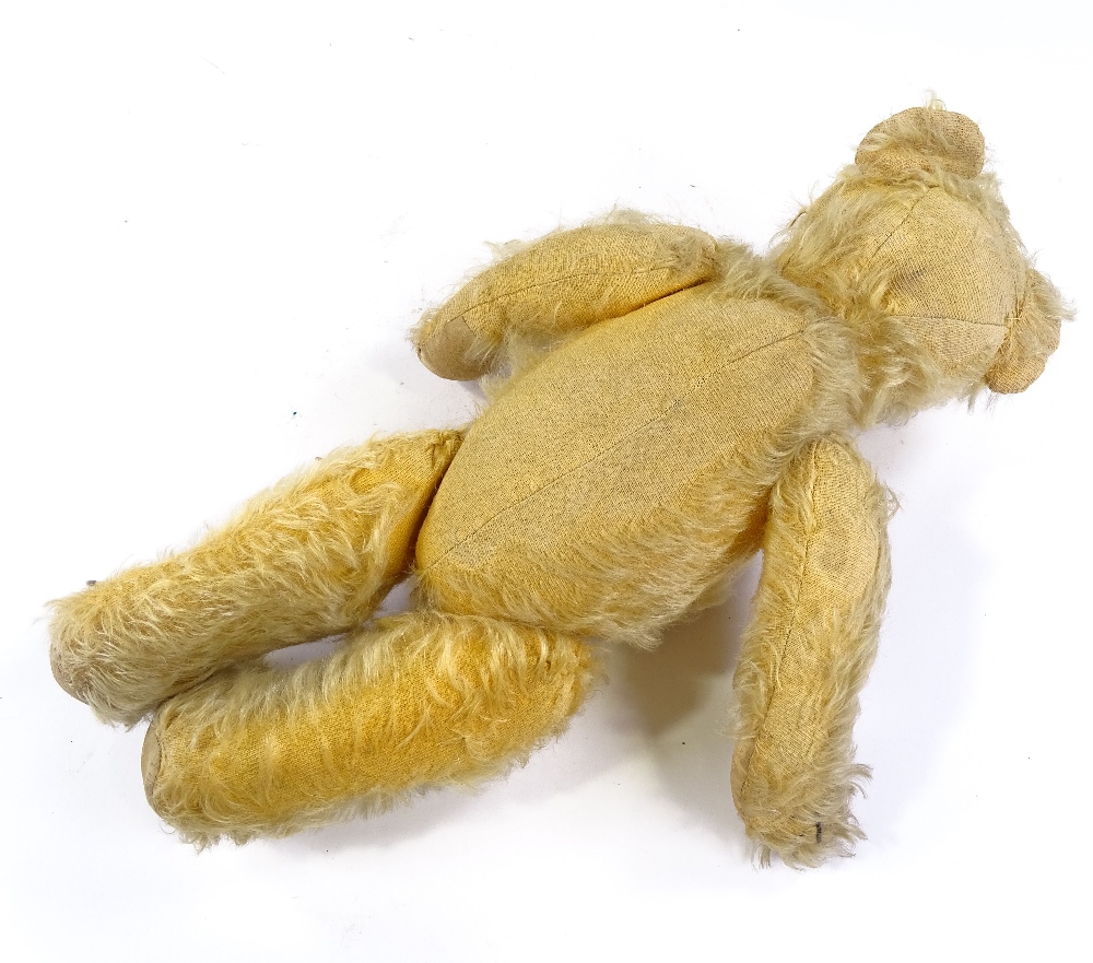 A Vintage plush teddy bear, height 43cm - Image 3 of 3