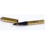 A Vintage Ideal gold plated fountain pen