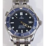 A gent's Omega Seamaster Professional mid-size wrist watch, stainless steel case with luminous