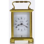 A French brass-cased 8-day carriage clock, height 11.5cm