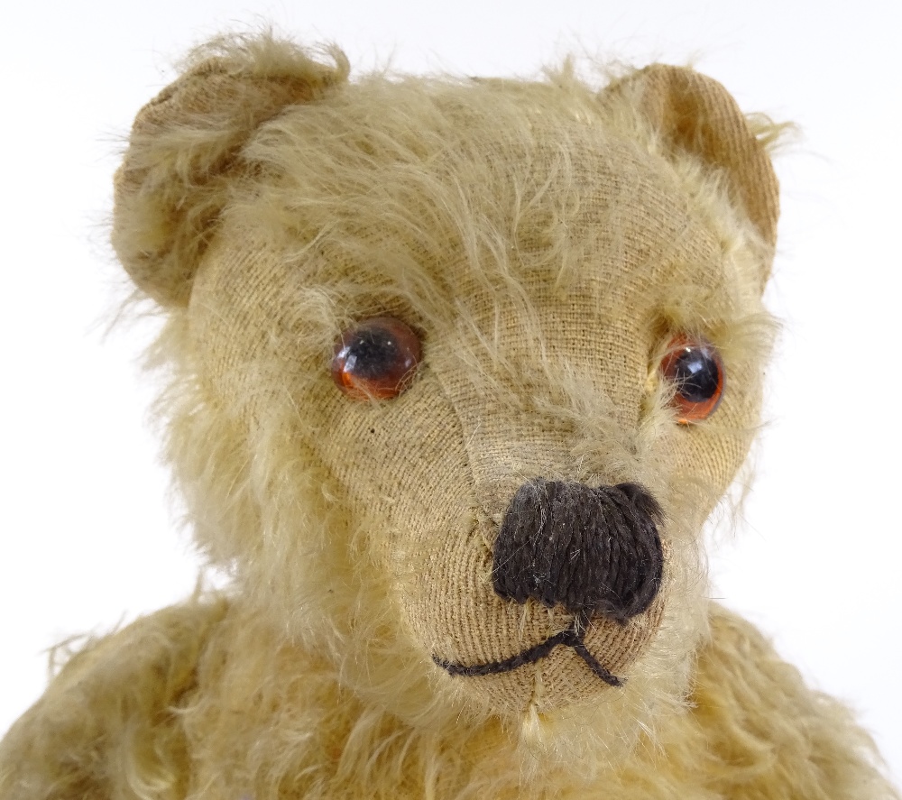 A Vintage plush teddy bear, height 43cm - Image 2 of 3