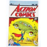 WITHDRAWN Superman Action comics issue No. 1 June 1938