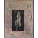 David Ryan (Australian - born 1956), mixed media on paper, abstract composition, 1993, 27" x 21",