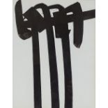 Pierre Soulages, lithograph, abstract composition, 1970, published for XXth Siecle no. 34, 12" x 9.