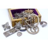Various silver and oriental jewellery