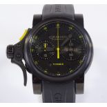 A Graham Chronofighter Flyback Automatic Chronograph wrist watch limited edition no. 251, black