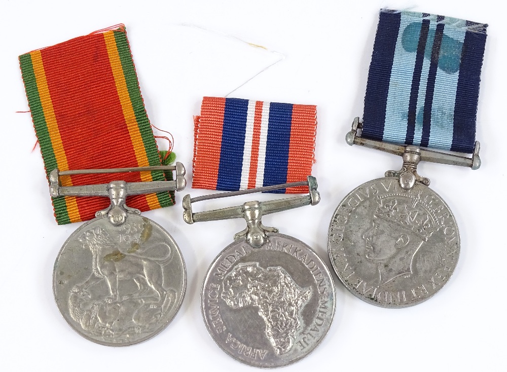 3 Second World War Service medals, South Africa Europe pair to F Pruksch, and 1 India medal (3) - Image 2 of 3