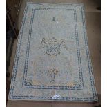 A Kashmiri chain stitch wool rug, 147cm x 90cm