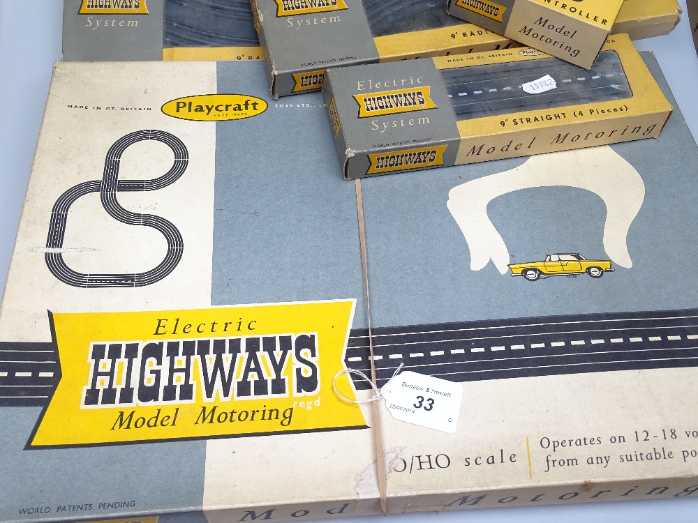 A Playcraft Toys Ltd Electric Highways model motoring set no. 2, and 3 boxed sets of spares - Image 2 of 2