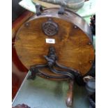 Antique oak and cast-iron knife sharpener, and a lantern with bullseye lenses, 13.5"