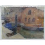 Catherine Gooding, gouache, study of Venice, signed and dated