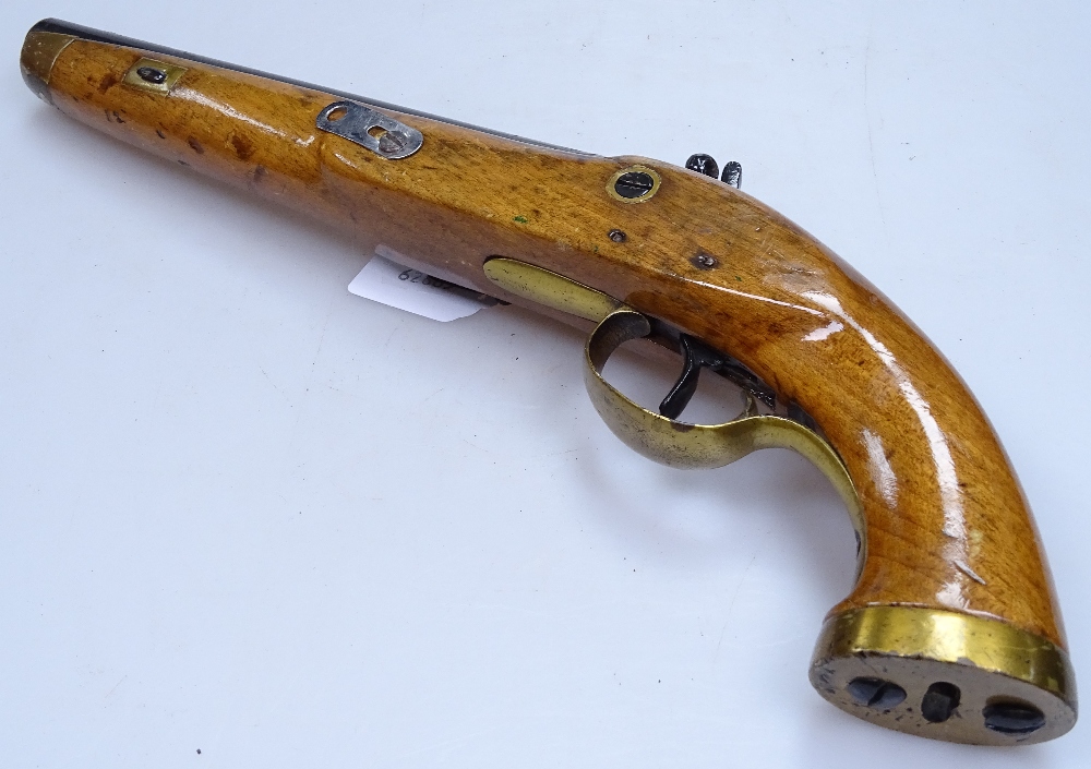 A mid-20th century replica flintlock pistol - Image 2 of 2