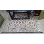 A needlework Sumak Kilim rug, 175cm x 127cm