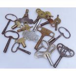 A group of clock keys