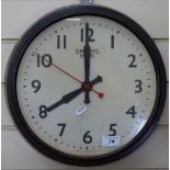 A Smiths sectric Bakelite-cased dial wall clock, diameter 13"