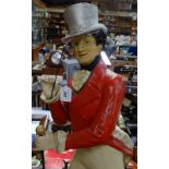 A Vintage composition Johnnie Walker advertising figure, height 33"