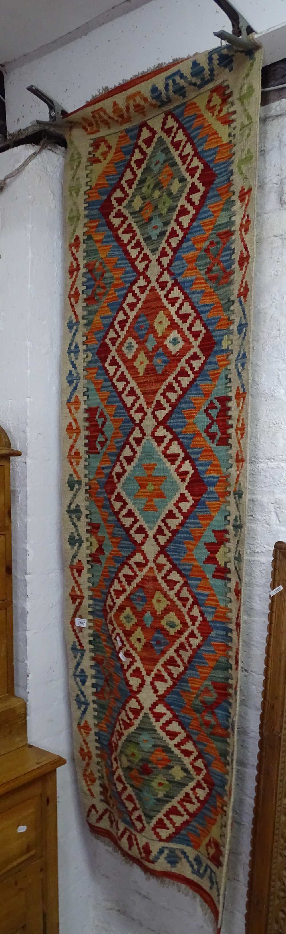 A Choli Kilim runner, 200cm x 65cm