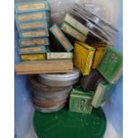 Various Walt Disney film reels, Kodak travel reels etc