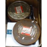 A box of films and photographic items