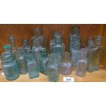 Various aqua bottles