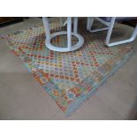 A vegetable dyed wool Choli Kilim rug, 205cm x 142cm