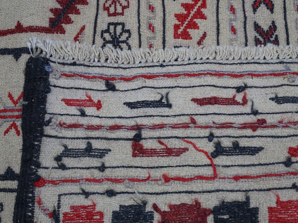 A needlework Sumak Kilim rug, 175cm x 127cm - Image 2 of 2