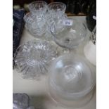 Ice plates, sundae glasses etc