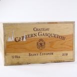 A case of 12 bottles of 2010 Chateaux Capbern Gasqueton Saint-Estephe