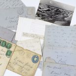 Paul Nash (1889-1946), a group of handwritten letters and notes to Edward Burra, 1930s and '40s, 4