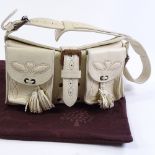 A Mulberry cream leather handbag, with dust bag