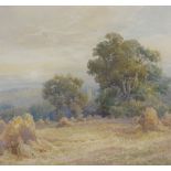 Joseph Powell (exhibited 1901- 1914), watercolour, view towards Canterbury Cathedral, 15" x 22",