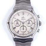 An Ebel 134 Chronograph Automatic wristwatch, stainless steel case with 3 subsidiary dials and