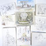 Audrey Lanceman, a large collection of artist's sketchbooks and archive material