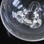 Steuben USA, crystal florette bowl, designed by Donald Pollard in 1954, diameter 19.3cm, height 8cm,