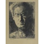 Jacob Kramer (1892 - 1962), 2 lithographs, self portrait and portrait of Sir Jacob Epstein, signed