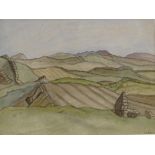 Harry Epworth Allen RBA (1894 - 1958), watercolour, landscape, 6.5" x 8.5", framed