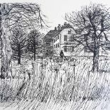 Robert Tavener, lithograph, winter paddock, signed in pencil, sheet size 18" x 23", unframed